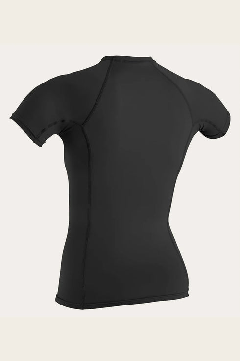 Wms Basickins S/S Rash Guard - Svart